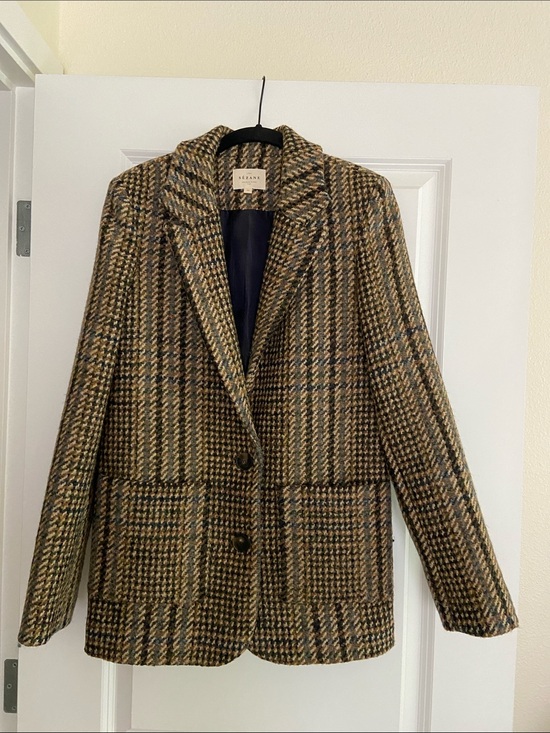 Sezane Jackets & Blazers - Sezane Jack Jacket Portsmouth Check - Size 2